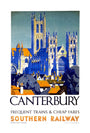 'Canterbury', SR poster, 1923-1947. unstretched canvas large none Art Print - Science Museum Shop