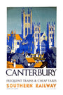 'Canterbury', SR poster, 1923-1947. unstretched canvas extra large none Art Print - Science Museum Shop