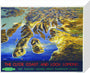 'The Clyde Coast and Loch Lomond', BR poster, 1955. stretched canvas small none Art Print - Science Museum Shop