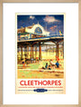 View of Cleethorpes Pier, including beach art print medium natural Art Print - Science Museum Shop