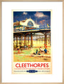 View of Cleethorpes Pier, including beach art print large natural Art Print - Science Museum Shop