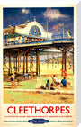 View of Cleethorpes Pier, including beach stretched canvas large none Art Print - Science Museum Shop