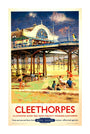 View of Cleethorpes Pier, including beach unstretched canvas extra large none Art Print - Science Museum Shop
