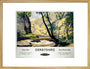 'Derbyshire - Chee Dale and Great Rocks Dale' BR (LMR) poster, c 1950s. art print large gold Art Print - Science Museum Shop