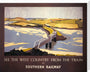 'See the West Country from the Train', SR poster, 1947. stretched canvas large none Art Print - Science Museum Shop