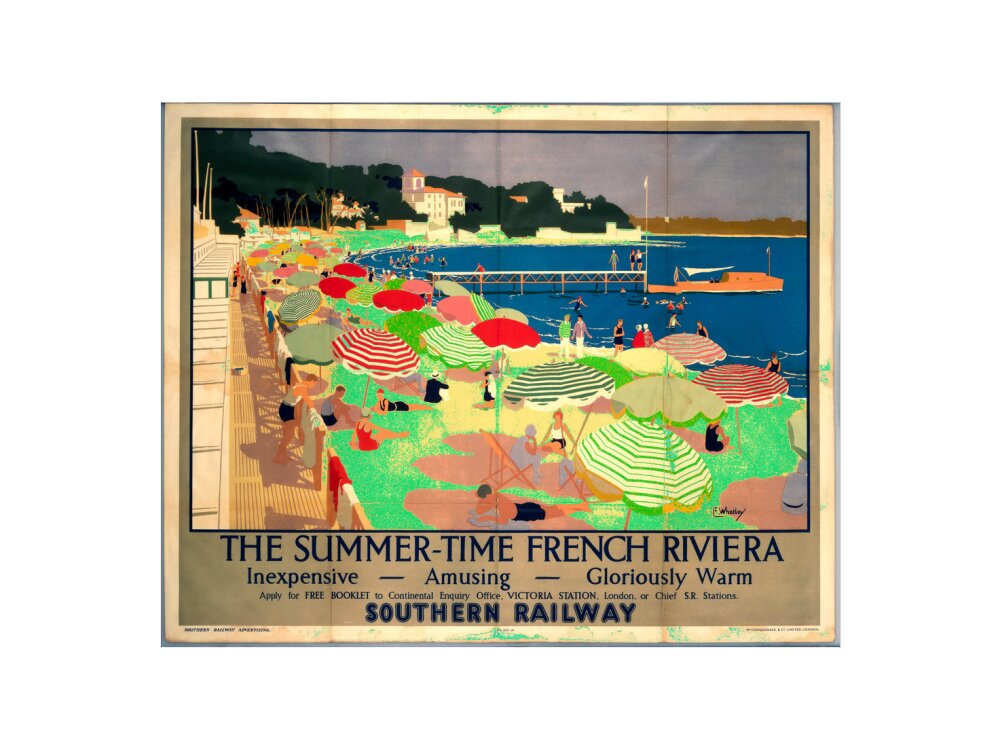 'The French Riviera', SR poster, 1928. art print extra large none Art Print - Science Museum Shop