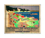 'The French Riviera', SR poster, 1928. unstretched canvas medium none Art Print - Science Museum Shop