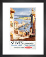 'St Ives', BR poster, c 1955. art print extra small black Art Print - Science Museum Shop