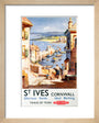 'St Ives', BR poster, c 1955. art print extra small natural Art Print - Science Museum Shop