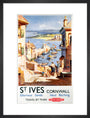 'St Ives', BR poster, c 1955. art print medium black Art Print - Science Museum Shop