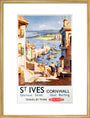 'St Ives', BR poster, c 1955. art print large gold Art Print - Science Museum Shop