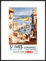 'St Ives', BR poster, c 1955. art print extra large black Art Print - Science Museum Shop