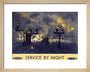'Service by Night', BR poster, 1955. art print extra small natural Art Print - Science Museum Shop