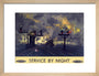 'Service by Night', BR poster, 1955. art print small natural Art Print - Science Museum Shop