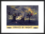 'Service by Night', BR poster, 1955. art print medium black Art Print - Science Museum Shop