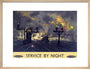 'Service by Night', BR poster, 1955. art print medium natural Art Print - Science Museum Shop