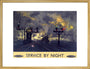 'Service by Night', BR poster, 1955. art print large gold Art Print - Science Museum Shop