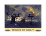 'Service by Night', BR poster, 1955. art print extra small none Art Print - Science Museum Shop