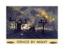 'Service by Night', BR poster, 1955. unstretched canvas medium none Art Print - Science Museum Shop