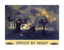 'Service by Night', BR poster, 1955. unstretched canvas large none Art Print - Science Museum Shop