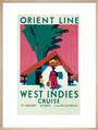 'West Indies Cruise', Orient Line poster, c 1930. art print large natural Art Print - Science Museum Shop