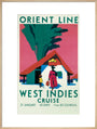 'West Indies Cruise', Orient Line poster, c 1930. art print extra large natural Art Print - Science Museum Shop