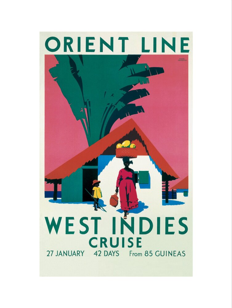 'West Indies Cruise', Orient Line poster, c 1930. art print large none Art Print - Science Museum Shop