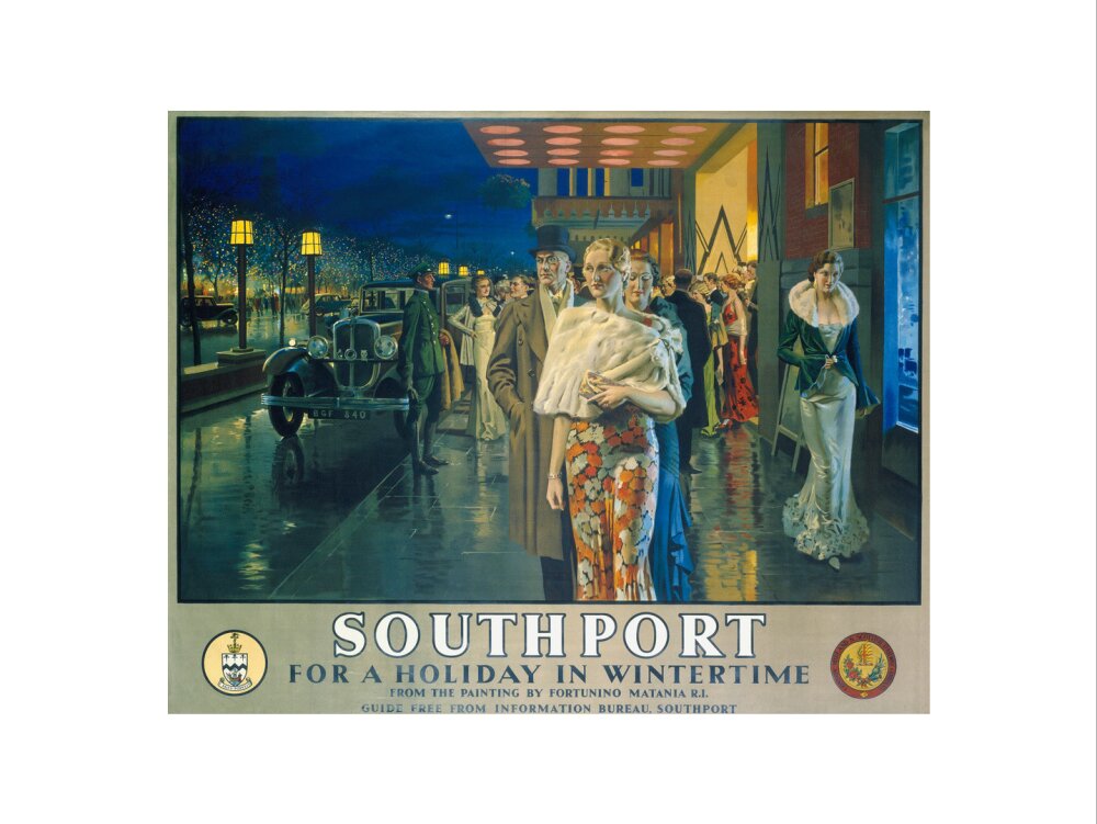 'Southport, For a Holiday In Wintertime', LMS poster, 1925. art print small none Art Print - Science Museum Shop