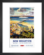 'New Brighton', BR (LMR) poster, c 1950s. art print extra small black Art Print - Science Museum Shop
