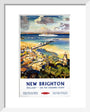 'New Brighton', BR (LMR) poster, c 1950s. art print extra small white Art Print - Science Museum Shop