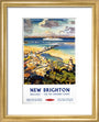 'New Brighton', BR (LMR) poster, c 1950s. art print extra small gold Art Print - Science Museum Shop