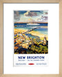 'New Brighton', BR (LMR) poster, c 1950s. art print extra small natural Art Print - Science Museum Shop