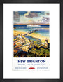 'New Brighton', BR (LMR) poster, c 1950s. art print small black Art Print - Science Museum Shop