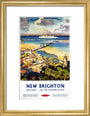 'New Brighton', BR (LMR) poster, c 1950s. art print small gold Art Print - Science Museum Shop