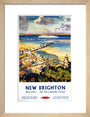 'New Brighton', BR (LMR) poster, c 1950s. art print small natural Art Print - Science Museum Shop