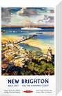'New Brighton', BR (LMR) poster, c 1950s. stretched canvas small none Art Print - Science Museum Shop