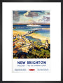 'New Brighton', BR (LMR) poster, c 1950s. art print medium black Art Print - Science Museum Shop