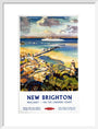 'New Brighton', BR (LMR) poster, c 1950s. art print medium white Art Print - Science Museum Shop