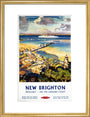 'New Brighton', BR (LMR) poster, c 1950s. art print medium gold Art Print - Science Museum Shop