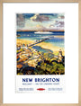 'New Brighton', BR (LMR) poster, c 1950s. art print medium natural Art Print - Science Museum Shop