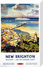 'New Brighton', BR (LMR) poster, c 1950s. stretched canvas medium none Art Print - Science Museum Shop