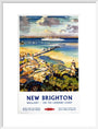 'New Brighton', BR (LMR) poster, c 1950s. art print large white Art Print - Science Museum Shop