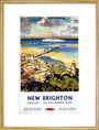 'New Brighton', BR (LMR) poster, c 1950s. art print large gold Art Print - Science Museum Shop