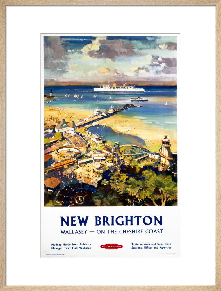 'New Brighton', BR (LMR) poster, c 1950s. art print large natural Art Print - Science Museum Shop