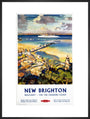 'New Brighton', BR (LMR) poster, c 1950s. art print extra large black Art Print - Science Museum Shop