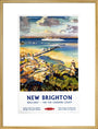 'New Brighton', BR (LMR) poster, c 1950s. art print extra large gold Art Print - Science Museum Shop