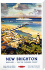 'New Brighton', BR (LMR) poster, c 1950s. stretched canvas large none Art Print - Science Museum Shop