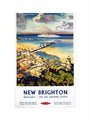 'New Brighton', BR (LMR) poster, c 1950s. art print small none Art Print - Science Museum Shop
