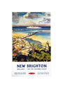 'New Brighton', BR (LMR) poster, c 1950s. unstretched canvas small none Art Print - Science Museum Shop