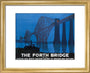 'The Forth Bridge', LNER poster, 1928. art print extra small gold Art Print - Science Museum Shop